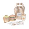 Jabadabado Ξύλινο Σετ Burger Meal Σε Πακέτο JB-W7221
