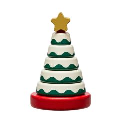 Pearhead Ξύλινη Πυραμίδα Με Κρίκους Χριστουγεννιάτικο Δέντρο PH-51153