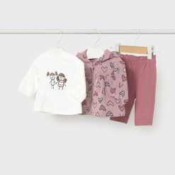 Mayoral Σετ Παντελόνι-Μπλουζάκι-Ζακέτα 15-02633-055