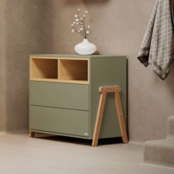 Casababy Βρεφική Συρταριέρα Palmer Olive με 2 συρτάρια