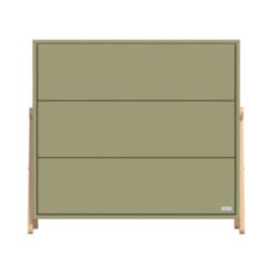 Casababy Βρεφική Συρταριέρα Palmer Olive με 3 συρτάρια